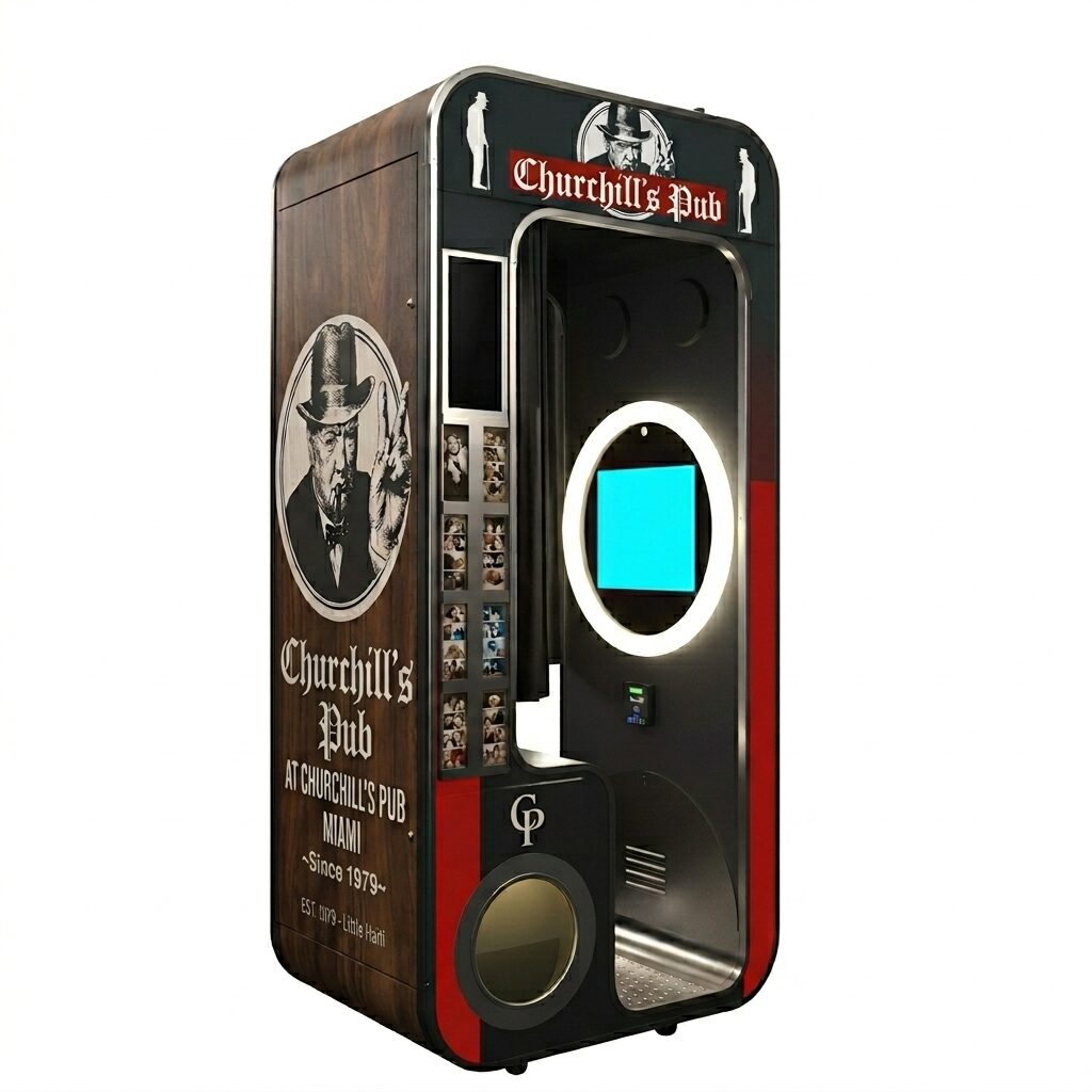 Churchill's Pub custom wrap render