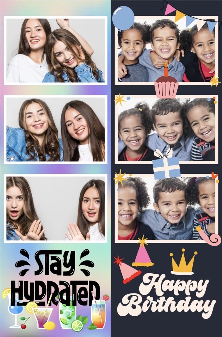 Birthday and event photo strips